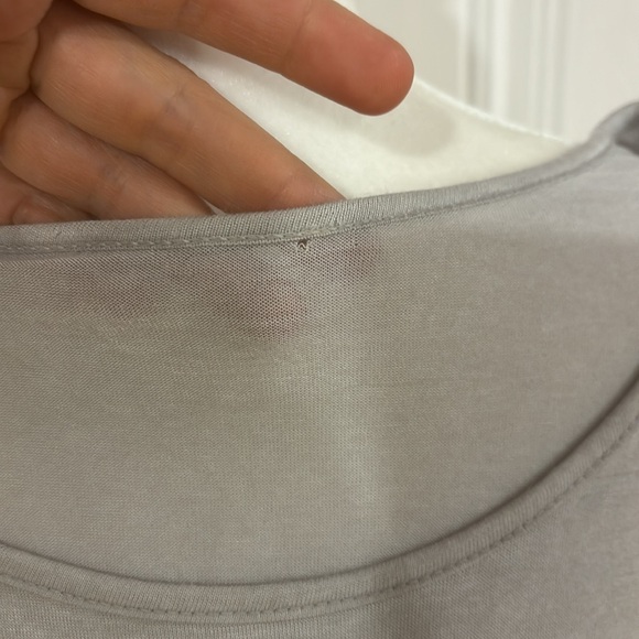 Ultra comfortable light grey cotton and lace dress - Picture 8 of 8